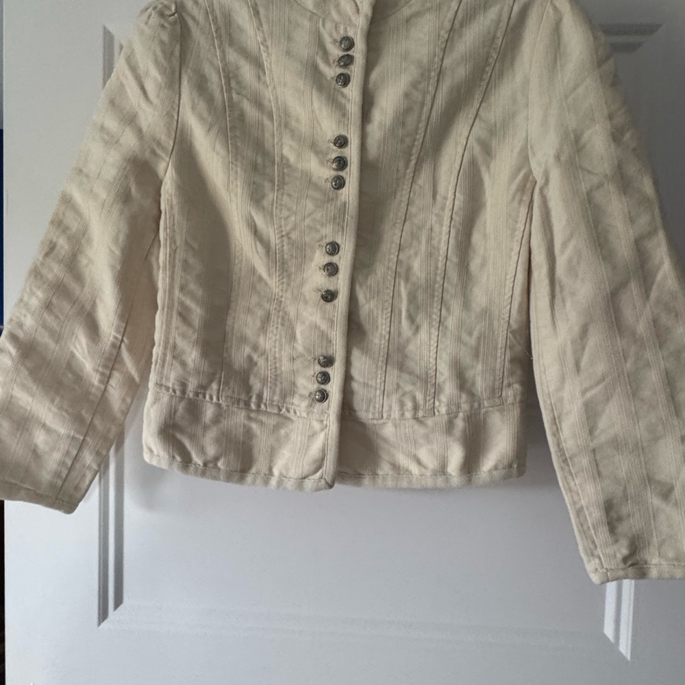 Atmosphere Cream Jean Jacket very rare made in Spanish